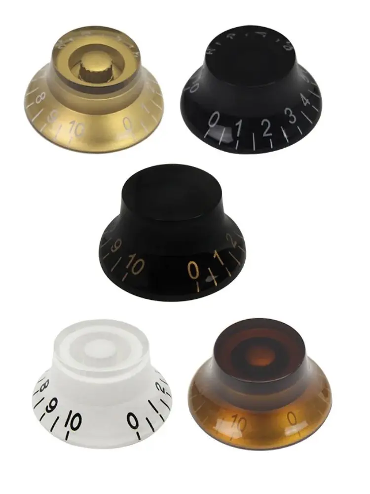 Fleor 4pcs lp Gitarren knöpfe Zylinder Stil Ton Lautstärke regler Knöpfe Kappen 6mm für E-Gitarre – Detail 2