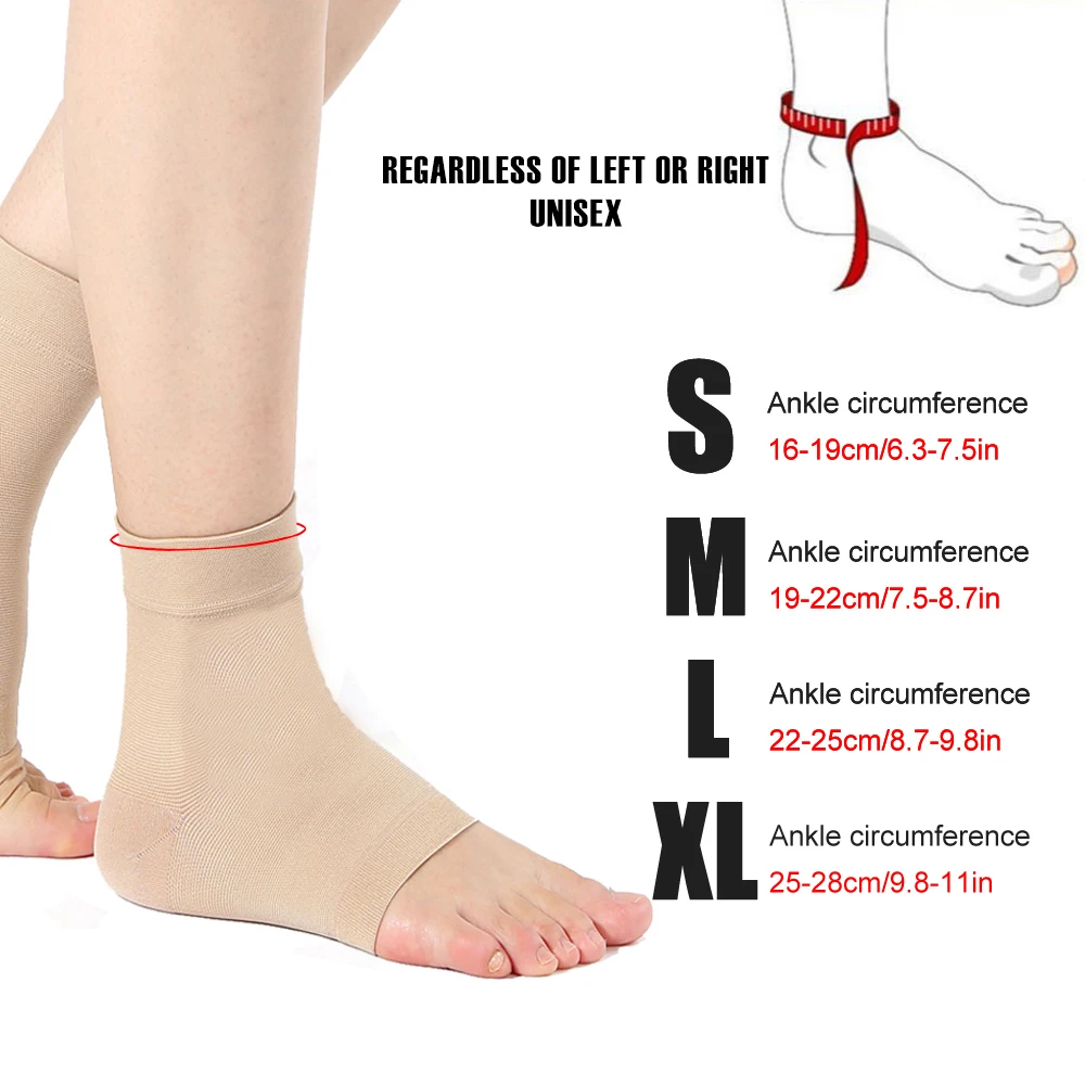 Plantar Fasciitis Socks Sleeves 20-30mmHg Compression Socks for Ankle Support Injury Recovery Eases Swelling Women Men 1 Pair ankle socks ankle support compression socks