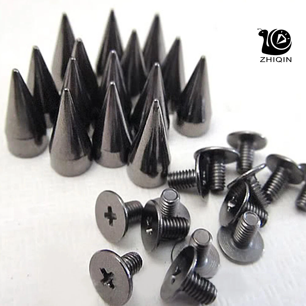 1000set 7*14mm Cone Screw Zinc Alloy Leather Rivets Studs Leathercraft