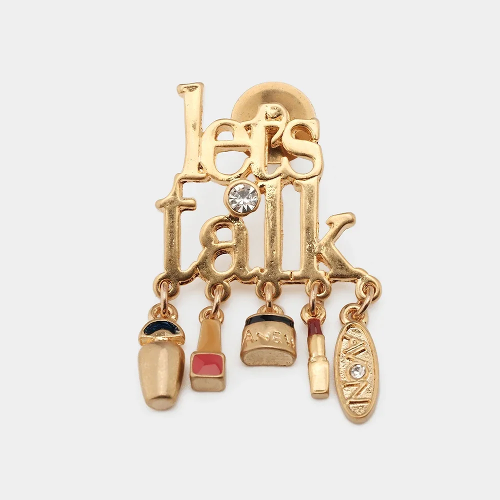 

Mini Let Us Talk Words Brooch
