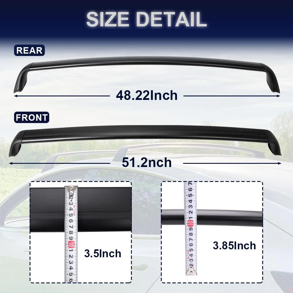 Lockable Roof Rack Cross Bar For Tesla Model Y Juniper Model 3 Highland-Heavy Duty Aluminum Roof Rack Accessories car exterior parts