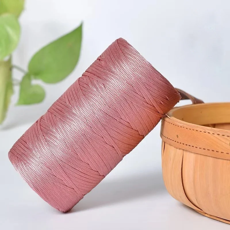 Ice Silk Thread for Summer Crochet – 250g Roll, 2.5mm Thick