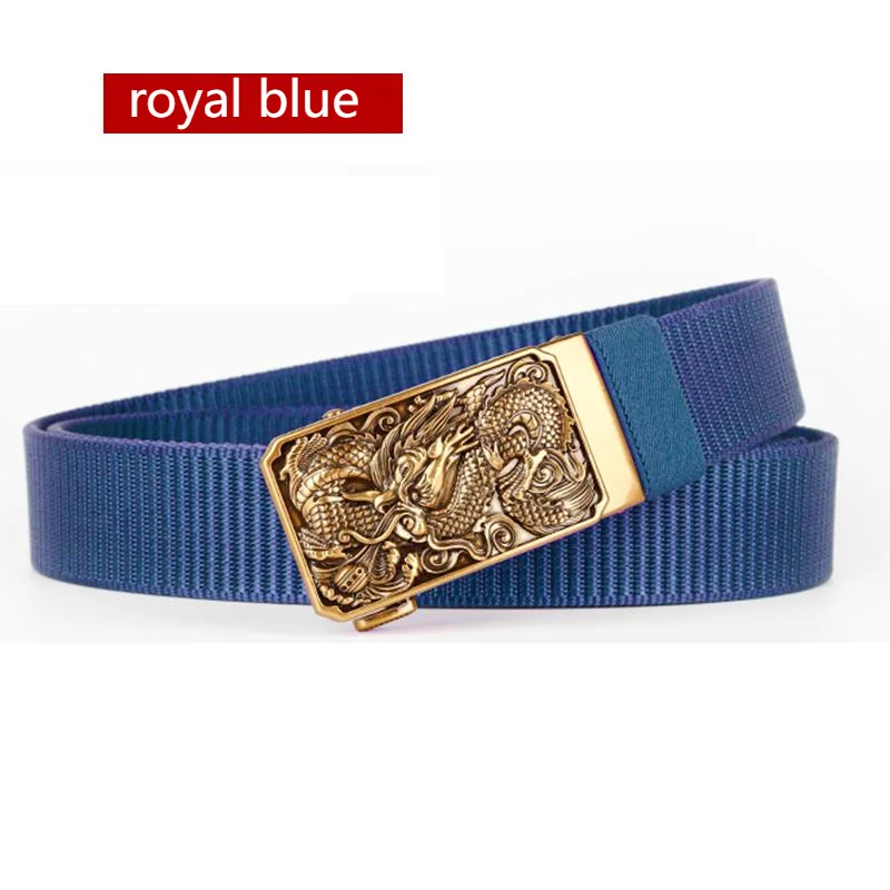 

Men's Woven Belt Alloy Automatic Buckle Outdoor Casual Belt Fashion Versatile Belt