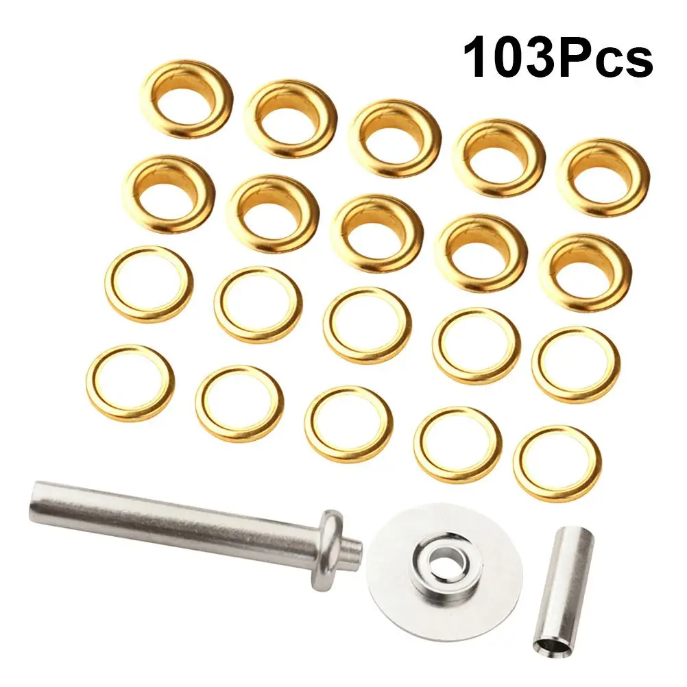 Grommet Tool Kit with Washers Metal Eyelets Grommet Kit Setting Tool for  Bags Marine Canvas Curtains Canvas Tarp Repairing - AliExpress