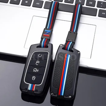 Portachiavi per Changan CS35 Plus custodia portachiavi in lega per auto per Changan CS75 PLUS CS85 coupé CS95 Set di accessori per tappi remoti - Portachiavi per Changan CS35 Plus custodia portachiavi in lega per auto per Changan CS75 PLUS