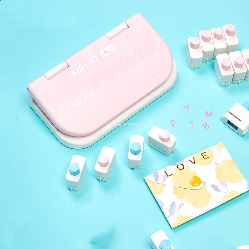 엠보싱 기계 인쇄 엠보싱 기계 펀칭 핸드 계정 세트, 작은 DIY 수도 영어, 26 글자