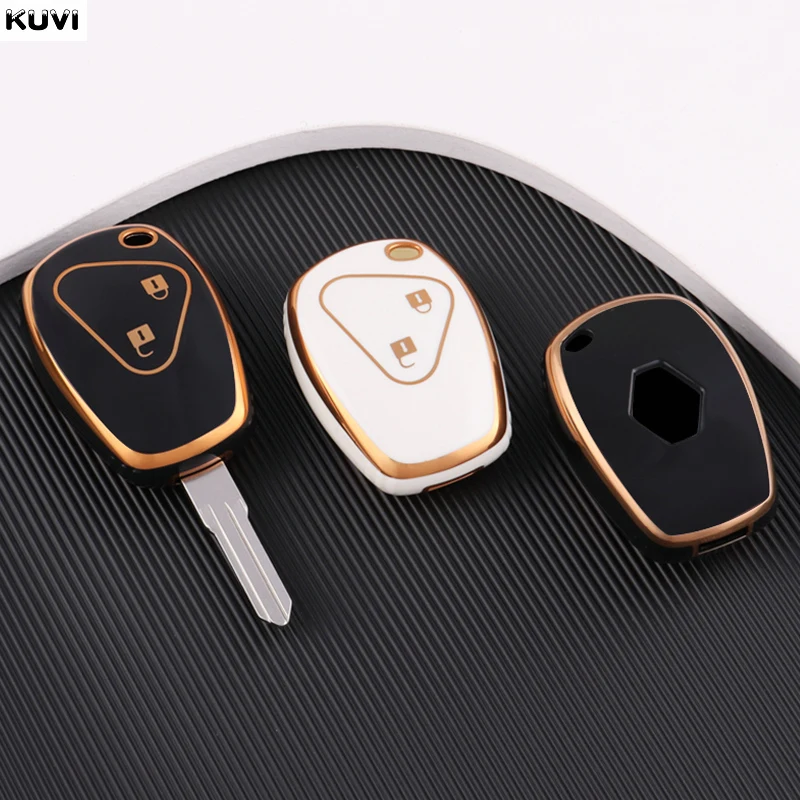 2 Buttons TPU Remote Key Fob Case Cover For Renault Megane Modus Espace Laguna Duster Logan DACIA Sandero Fluence Clio Kango key case cover key case remote control case cover