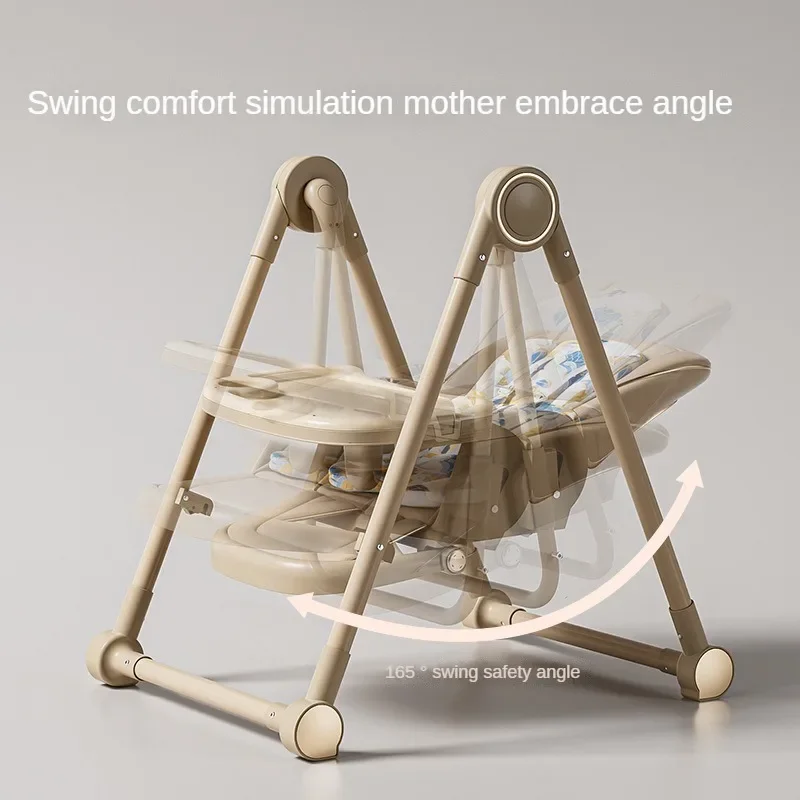 Multifunctional Baby Dining Chair Lying and Folding Baby Rocking Chair Children's Dining Table and Adjustable Height Baby Dining Chair