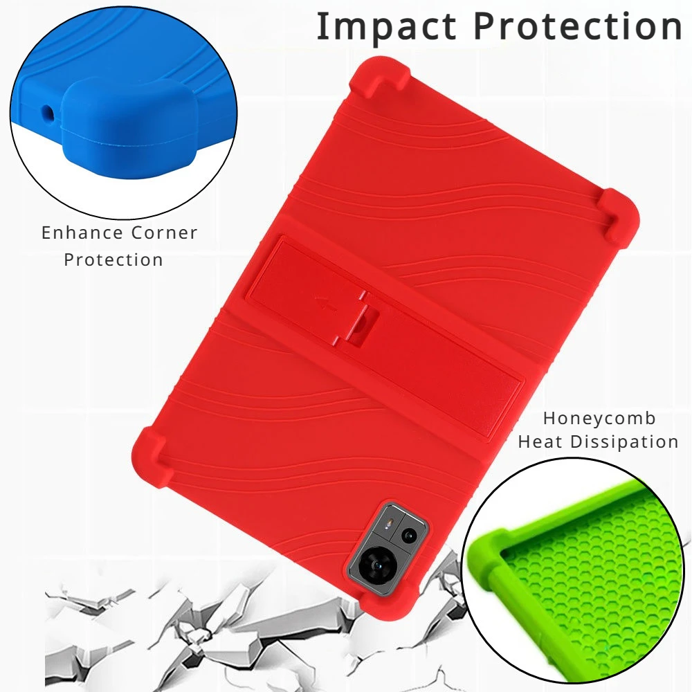 Soft Case para Teclast Tablet Shockproof Silicone Stand Cover Shell Protetor T60 2023 12 - Imagem 5