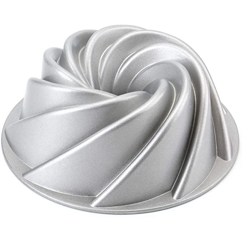 

2Psc 9-Inch Non-Stick Fluted Cake Pan Round Cake Pan Specialty And Novelty Cake Pan