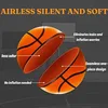 Grooved Silent Basketball Number 7 Airless Foam Basketball Indoor Training Silent Ball Quiet Dribbling Mute Bouncing Xmas Gift 5