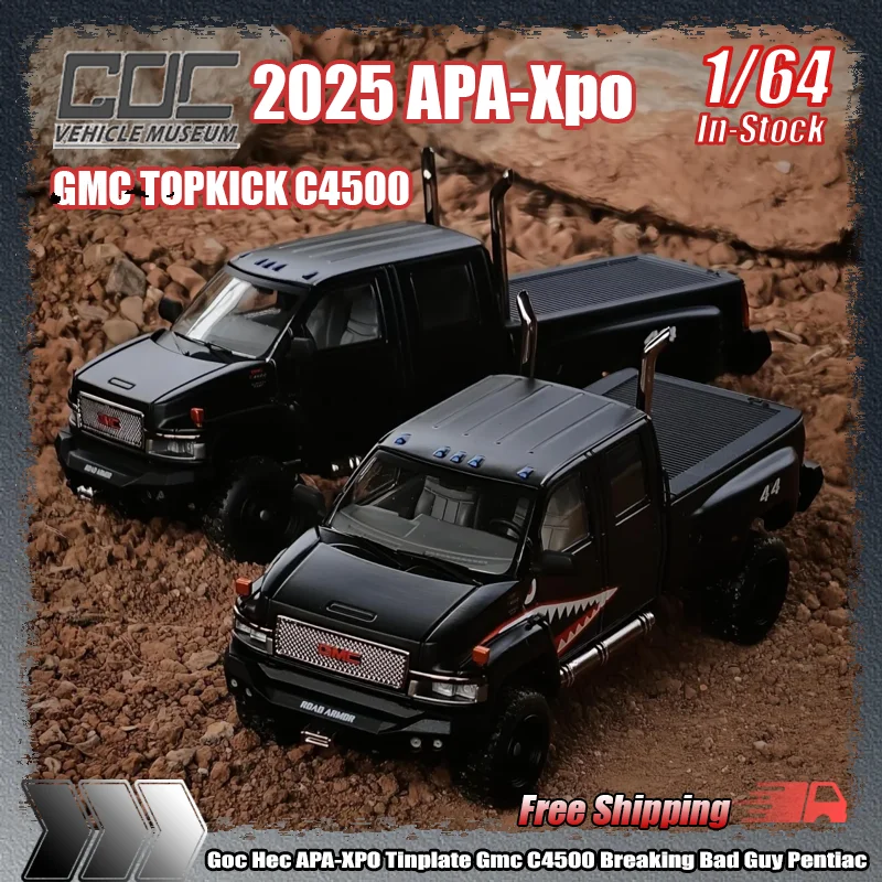 New Goc Top Kick 1:64 Apa-Xpo Hec Limited Edition Tinplate Gmc