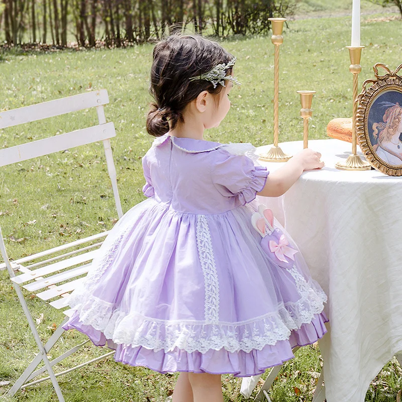 Summer Girls' Short Sleeve Dress Lolita Children's Skirt Lolita Princess Dress Children's Wear