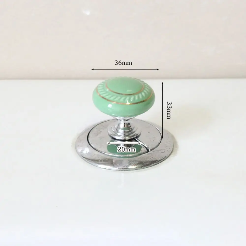 New Universal Round Shaped Colorful Toilet Tank Button Plastic Toilet Button Creative Labor-saving Toilet Tank Button Aid 6