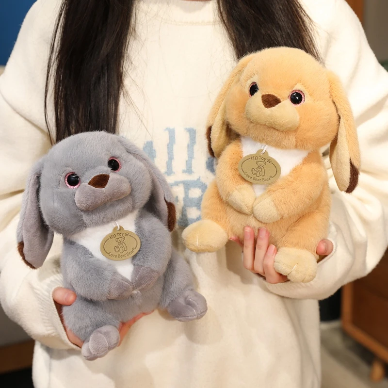 Soft Plush Bunny Rabbit Stuffed Animal Toy with Floppy Ears Cute Huggable Pillow Comfortable Gift for Kids Adults Boys Girls