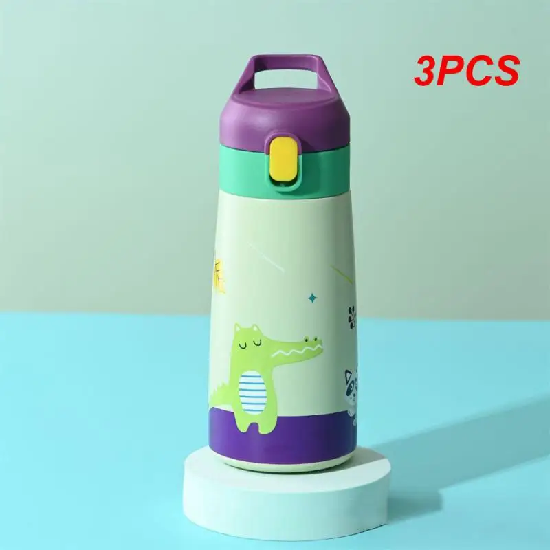 

3PCS 350ml/500ml High Quality Kids Thermos Mug Double Stainless Steel Cartoon Vacuum Flask Water Bottle Tumbler Children Cute