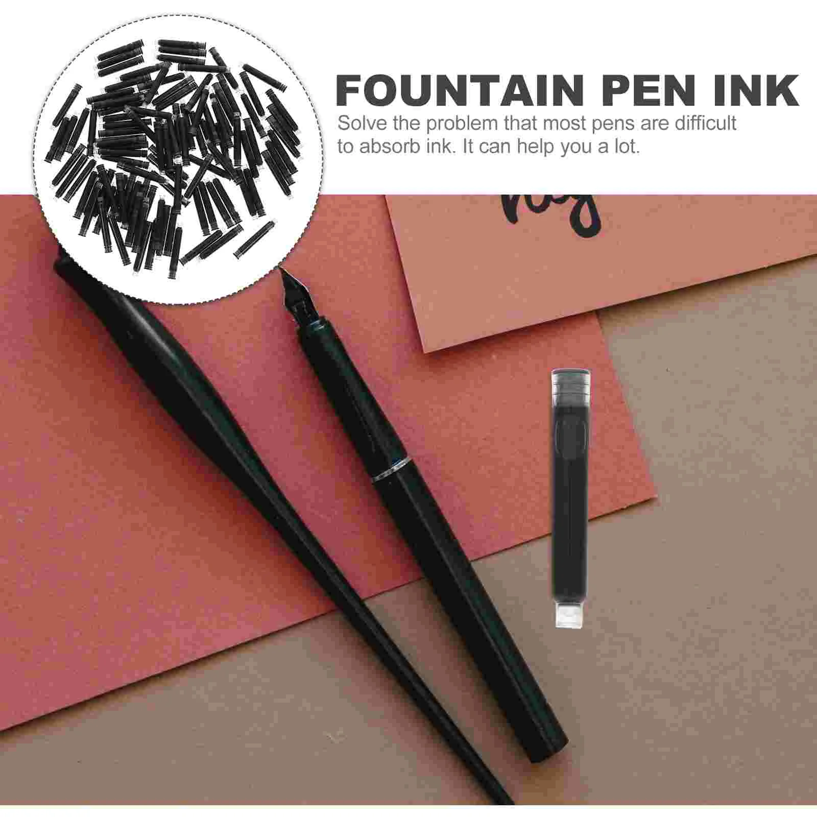 만년필 잉크 피팅, 사무실 리필 액세서리, 서예 학생 펜, 100 개