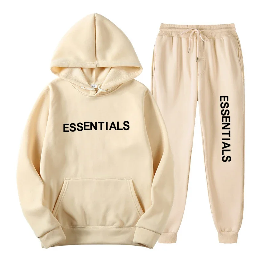 

Спортивный костюм для мужчин и женщин, свитшот с капюшоном и штаны на шнуровке, спортивные худи, брендовая Спортивная одежда для бега, 2 предмета, Осень-зима