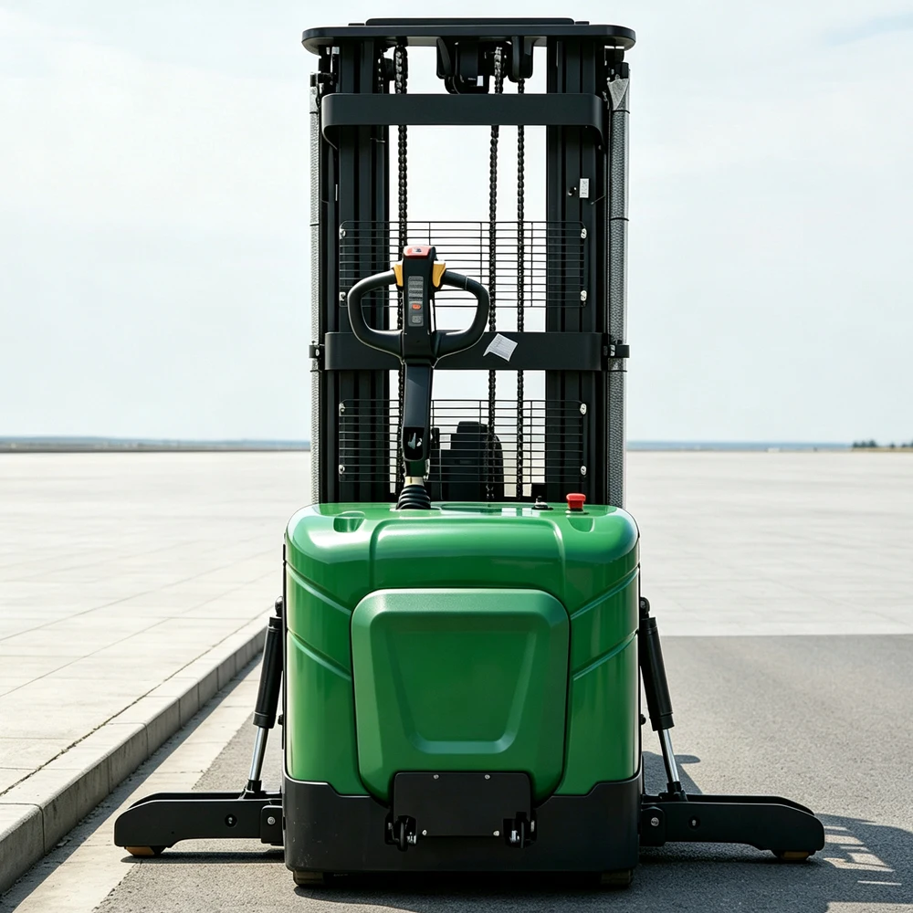 Neuer 1,5-Tonnen Elektro-Stapler CE EPA 2m 3m Hubhöhe Lager-Elektro-Gehstapler für Logistik und Transport