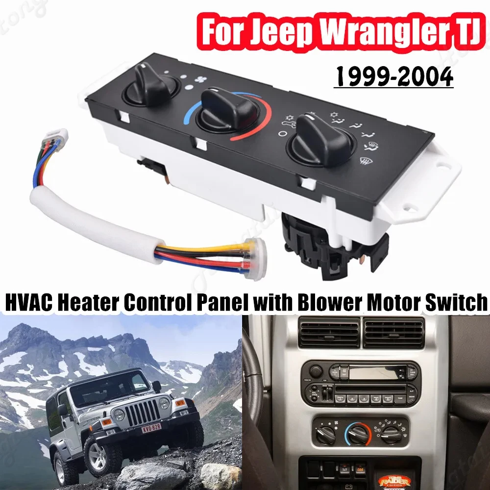 55037473AB HVAC A/C Heater Control Panel & Blower Motor Switch for 1999 ...