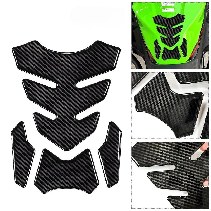 Motorcycle Gas Fuel Oil Tank Pad Protector Decals 5D PVC Universal for ATV Chopper Cafe Racer