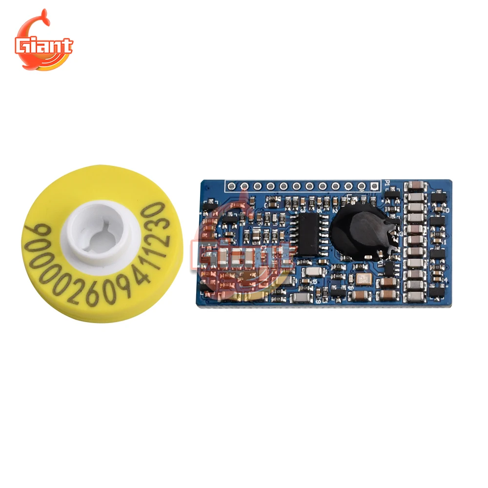 

134.2K 125K LONG DISTANCE RFID MODULE FDX-B ISO11784/85 Long distance RFID AGV Animal Tag Reader Module TTL Interface ISO11784/8