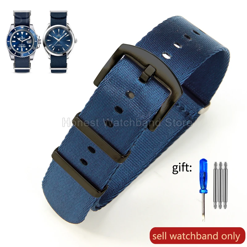 Vibrant Multi-Color Nylon Watch Strap - 20/22mm, Airy & Odor-Resistant