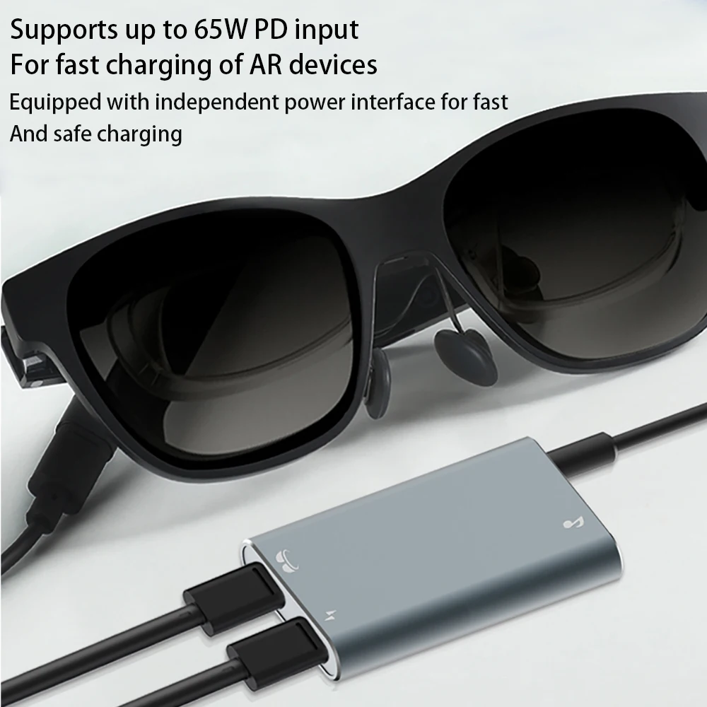 Hibloks AR Charging Transmission Module Data Cable TypeC Rokid Glasses For Thun