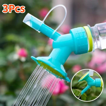1/2/3pcs Sun Flower 2 In 1 Watering Nozzle Potted Plant Plastic Mini Bottle Cap Sprinkler Home Garden Watering Irrigation Tools