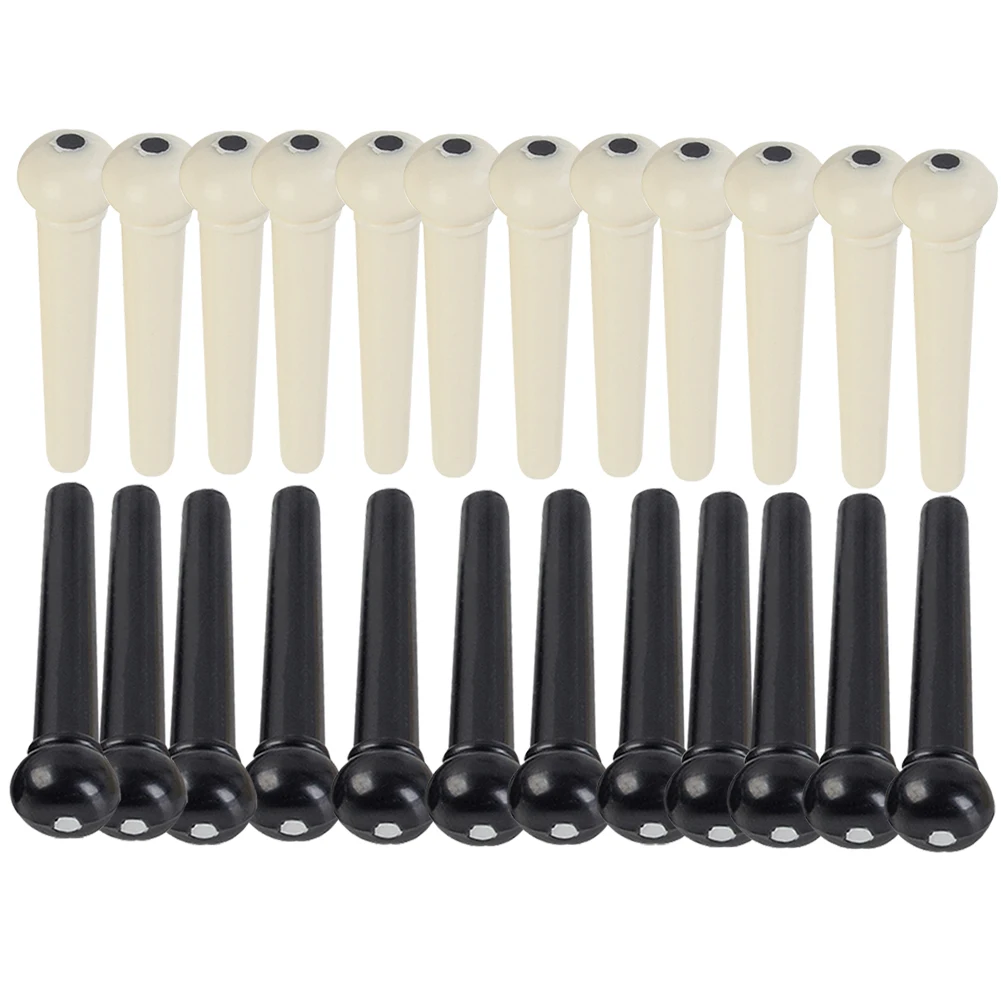 

24pcs/set Acoustic Guitar Bridge Pin Tuning Tone Fixed Pegs Musical Instruments String Nail Practicing Tailpiece Sustain School