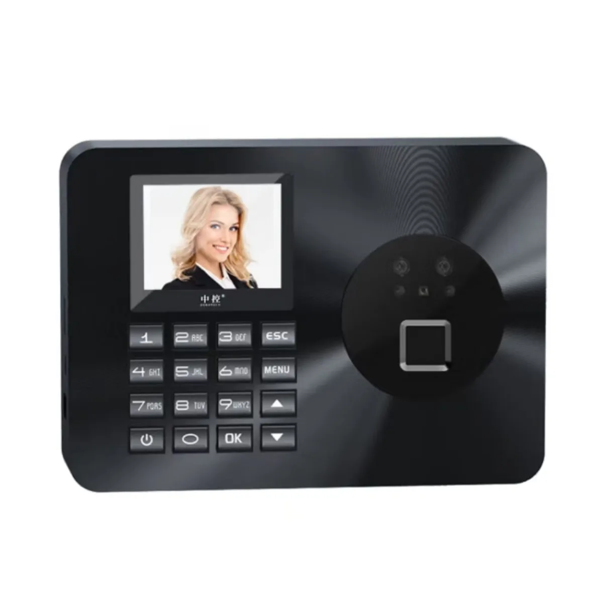 2.4" TFT LCD Biometric Face Recognition /Fingerprint/Password Time Attendance Machine DC 5V/1A Time Clock Recorder
