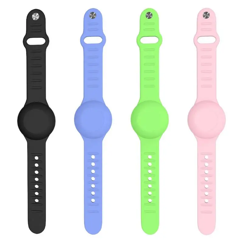 

Wristband For AirTags Kids Wristbands Soft Silicone Strap Anti-Scratch Cover Accessories For Air Tags Watch Strap Bracelet