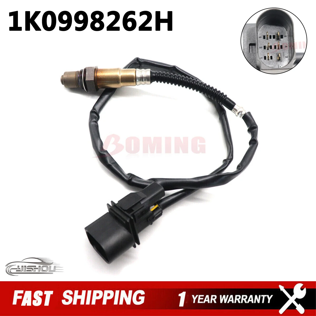 

Датчик кислорода Lambda O2 1K0998262H, подходит для Volkswagen TRANSPORTER GOLF MULTIVAN TOURAN TOUAREG POLO ПАССАТ шаран