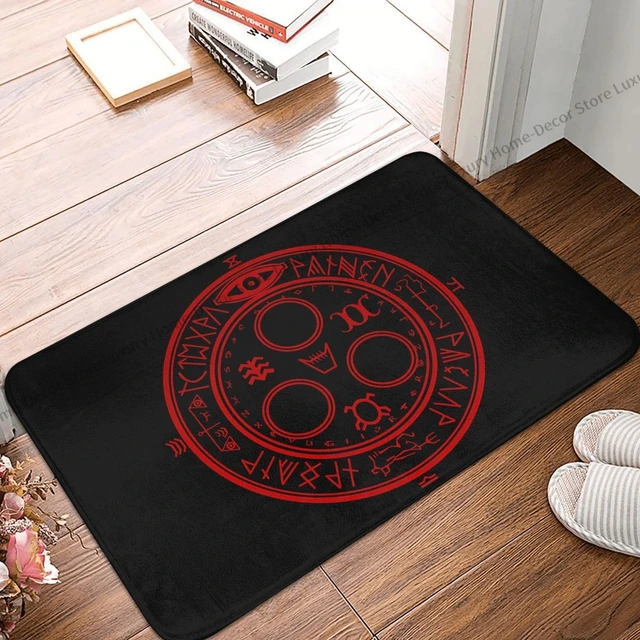 Silent Hill Game Bathroom Mat Emblem Doormat Flannel Carpet Entrance Door  Rug Home Decoration