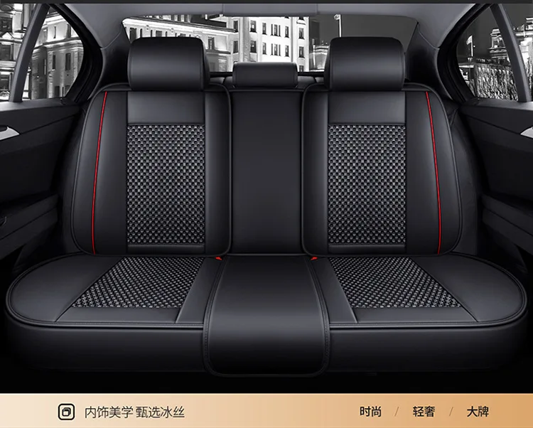 XIVUE Car Seat Covers for Nissan Qashqai J12 J11 J10 J11 J12 +2 2006-2025,  Elastic All Inclusive Skin Friendly Comfortable Car Seat Cover,Black-Type A  rear row : : Automotive
