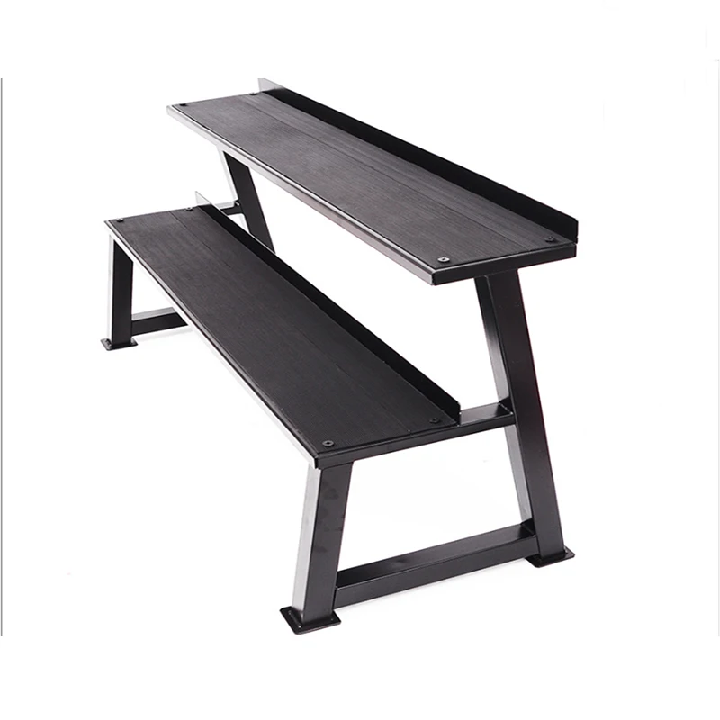 Vendita Calda Doppio 2 Strati Palestra Bollitore Campana Rack Di Stoccaggio Kettlebell Rack