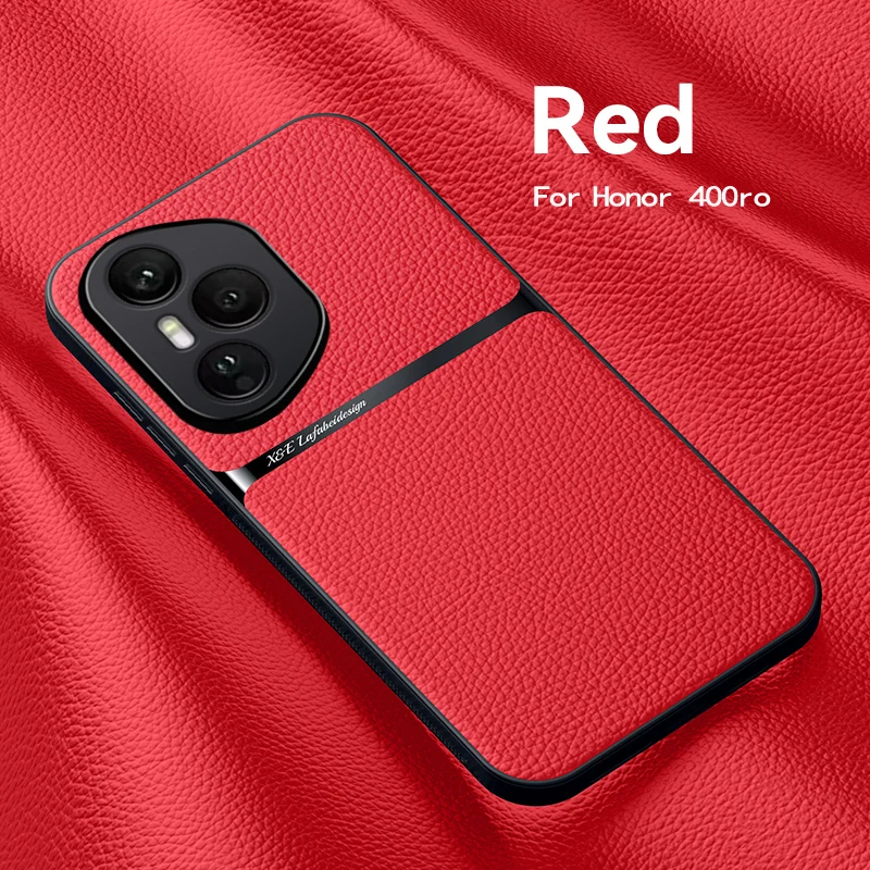Luxury Leather Magnetic Phone Cover - Shockproof and Car Holder Compatible