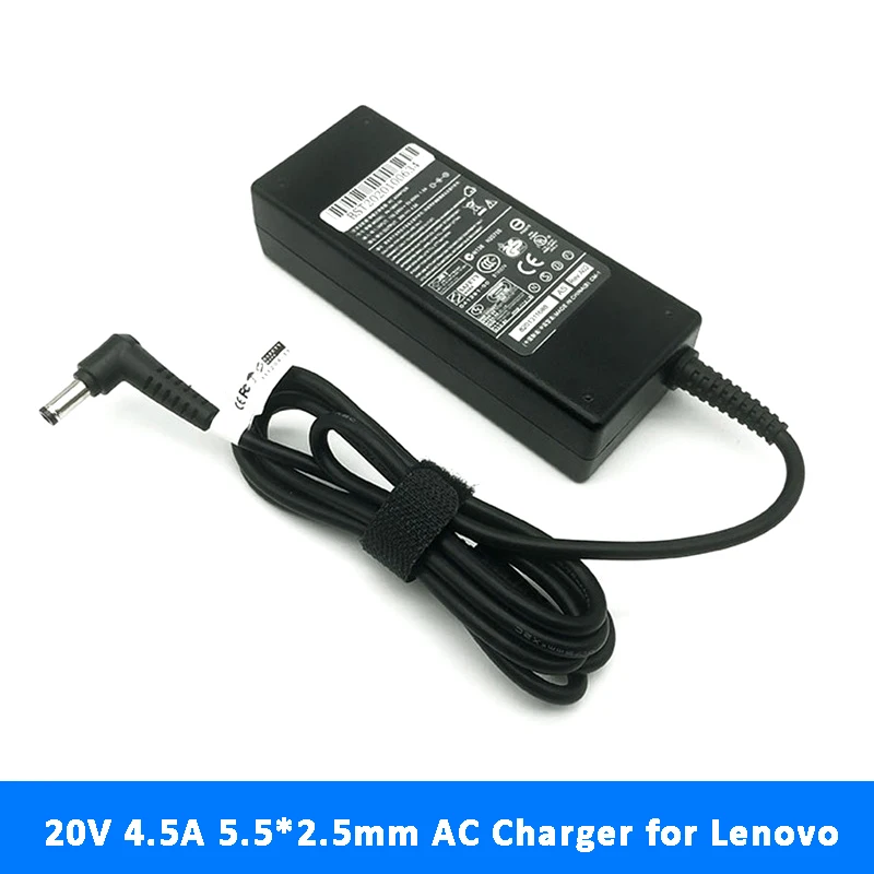 

90W 20V 4.5A 5.5*2.5mm AC Laptop Power Supply Charger Adapter For Lenovo G480 G485 G560 G560e G565 G570 G575 G580 G585 G780 Z510