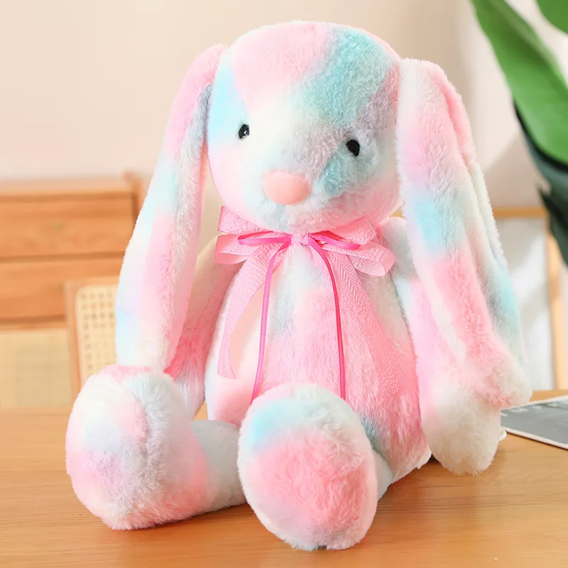 thumbnail image 1 of Conejo de peluche de 30/42/60cm para niña, Animal suave de peluche, muñeco de conejito colorido, juguetes para niños, regalo de cumpleaños, regalo de Navidad, 1 of 5
