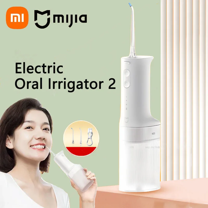 Xiaomi Mijia Oral Irrigator 2 MEO705 Portable Ultrasonic Teeth Oral Flusher Water Pick Tooth Cleaner