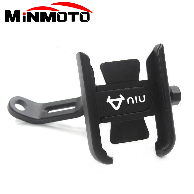 NIU N1 N1S M1 U1 M + NGT 오토바이 핸들 바 백미러 휴대폰 홀더, GPS 스탠드 플레이트, 아이폰 삼성 지원