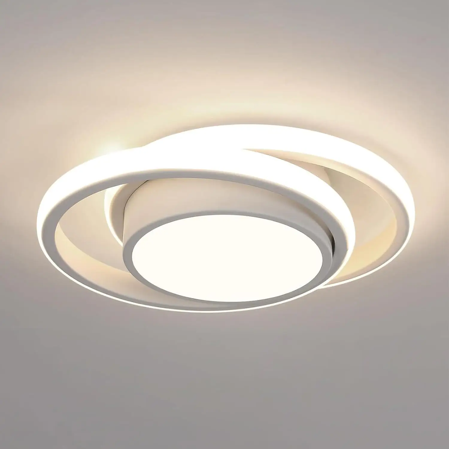 Modern Ceiling Light Round,36W 27cm Small Ceiling Lighting Fixture Aluminum Ceiling Light Fixture for Hallway,Bedroom