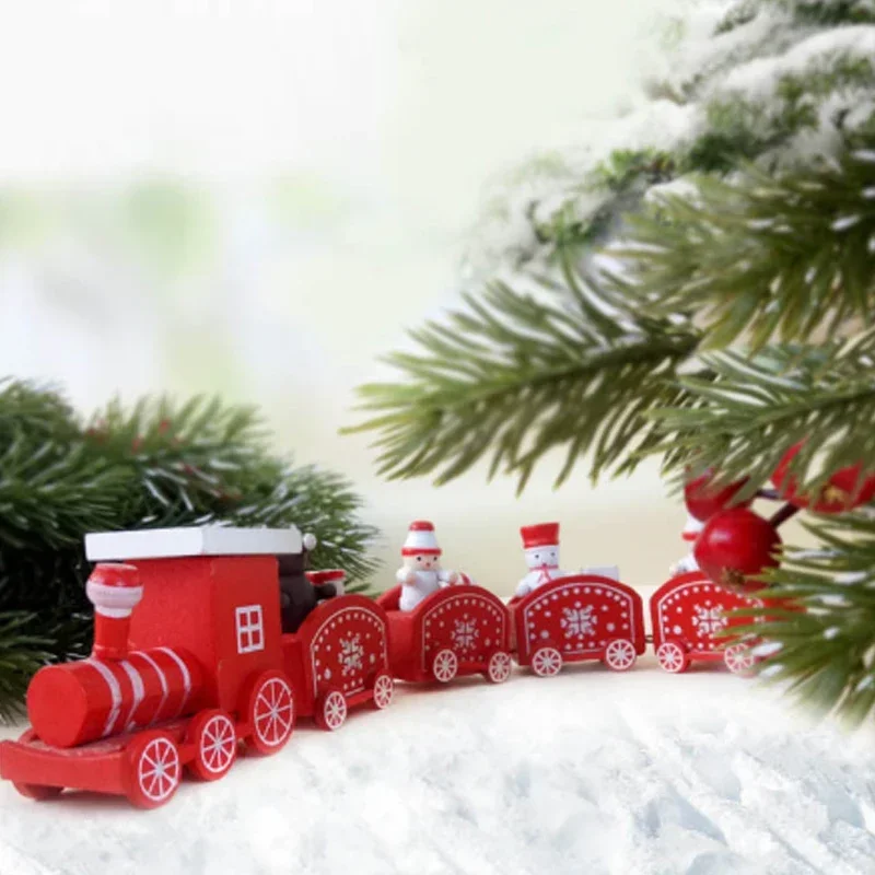 Plastic Train Christmas Ornament Merry Christmas Decoration For Home Xmas Gifts Noel Natal Navidad Happy New Year christmas decorations