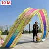 3D Leading 8/10/12m Square Fitness Dragon Dance Red Adult Chinese New Year Dragon Dances Ribbon Stage Performance Props 5