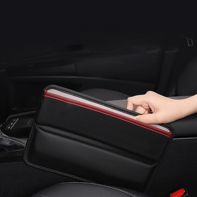 Boîte de rangement de siège de voiture en cuir Pu, grande capacité, Console  de voiture, organisateur de remplissage de siège latéral, boîte de rangement  de siège de voiture universel - AliExpress