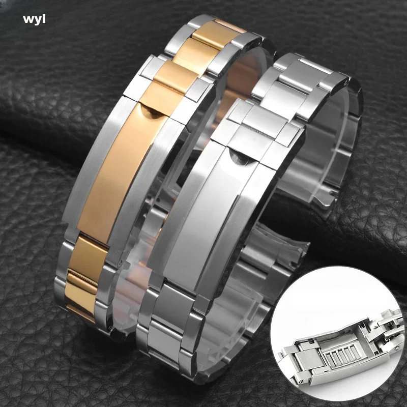 Cinturino Con Pulsante Di Regolazione Fine Per Rolex Submariner Black Green Water Ghost Accessori In Acciaio Inossidabile Per La Prevenzione Della Rug