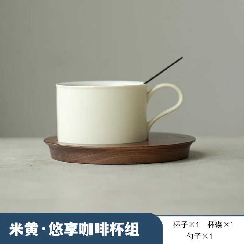 Ceramic 150ML Exquisite Coffee and Water Cup with Saucer - Perfect Holiday Gift