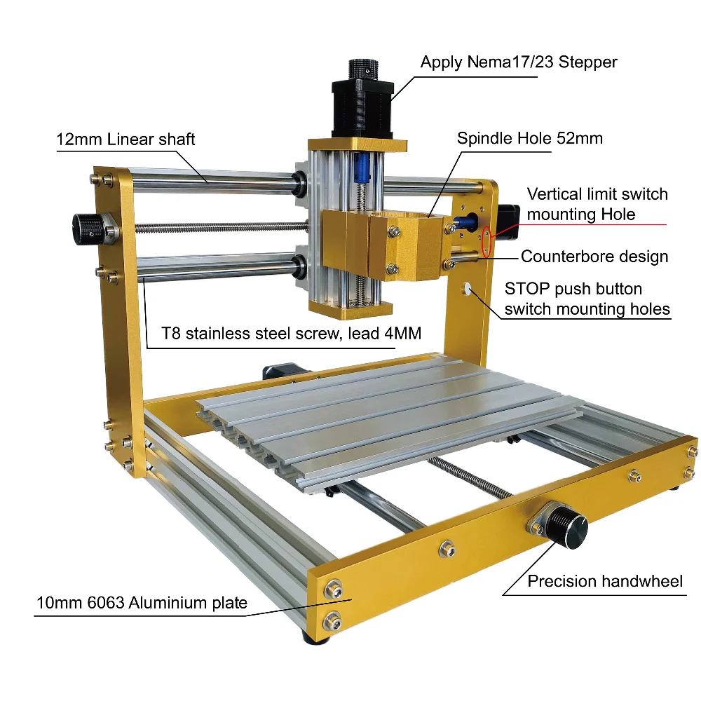 waacセット CNC 3018 Pro Upgrade Kit 65mm/85mm X-Axis Suit CNC Router 3018