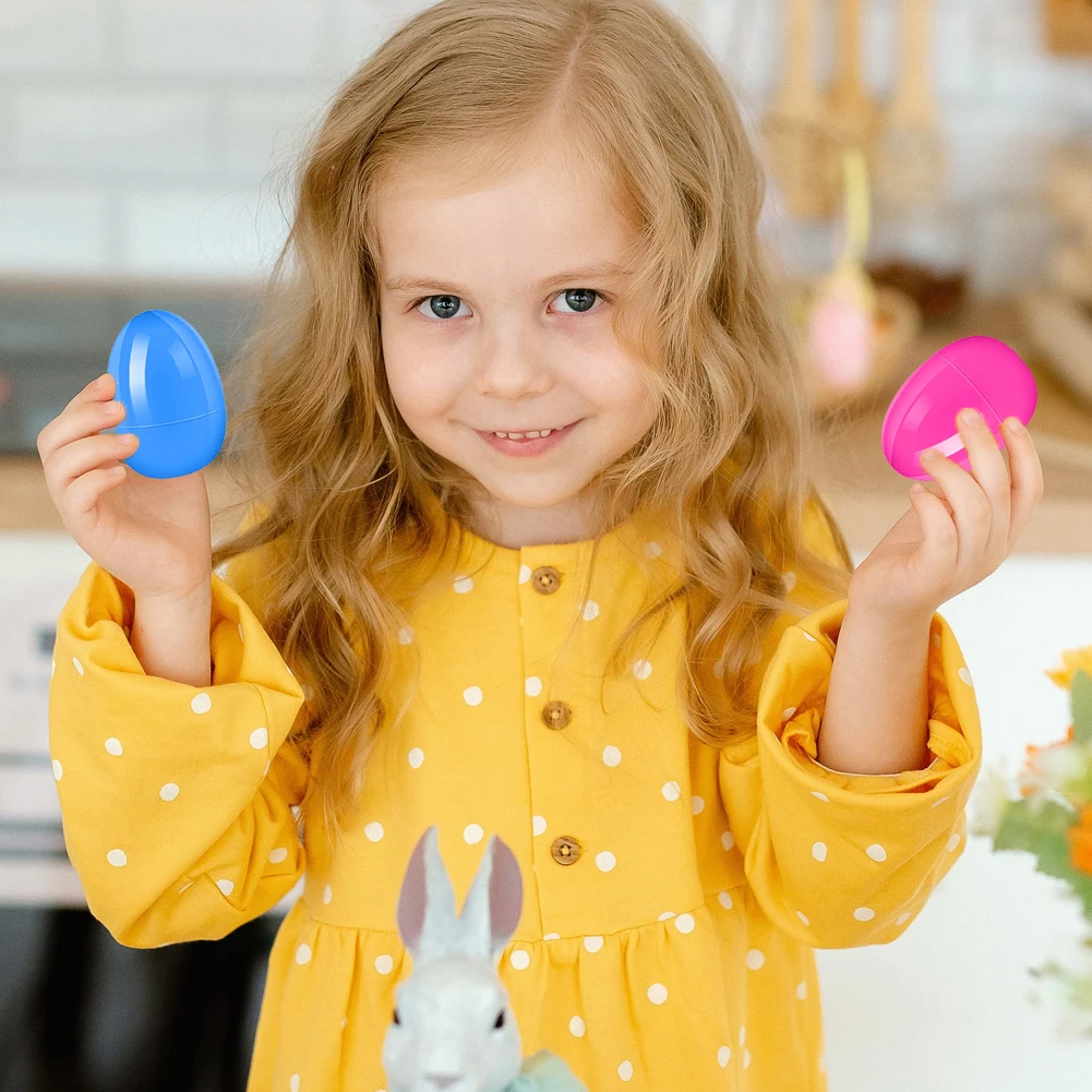 200/100/50PCS Easter Fillable Egg Twisted Opening Eggshell Eggs Spring Decoration 2025 Kid Gift Packing Box of Resurrection
