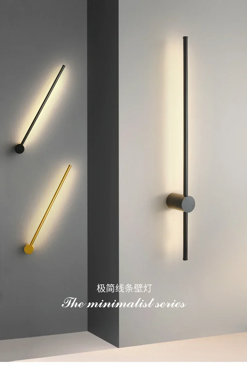 Description Picture 5 of itemModern LED wall lamp 6W 9W 12W 20W long strip wall lights sconces indoor lighting home decor living room bedroom corridor stair